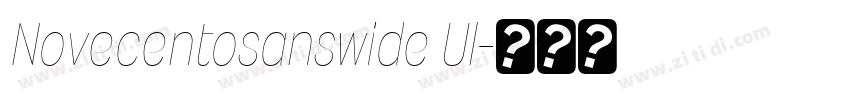 Novecentosanswide Ul字体转换